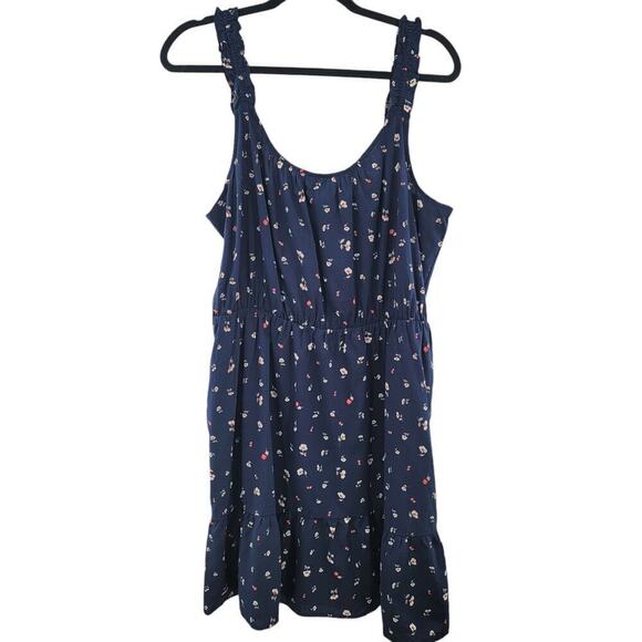 Banana Republic Factory Ruffle Fit-and-Flare Dress Size L NWT - Picture 2 of 6